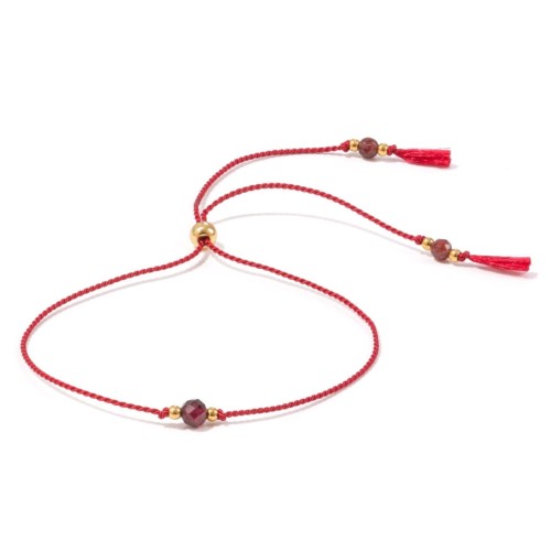 Bransoletka szczęścia z granatem na wieczór panieński